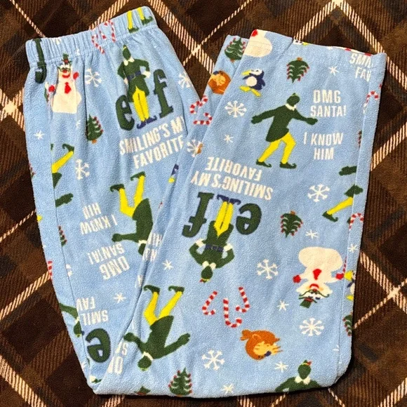 Adult ELF Pajamas Set - Fleece bottoms. (M) - Picture 2 of 5